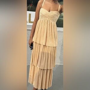 Sabina Musayev 
XS gold dress retails for $450
Worn twice.